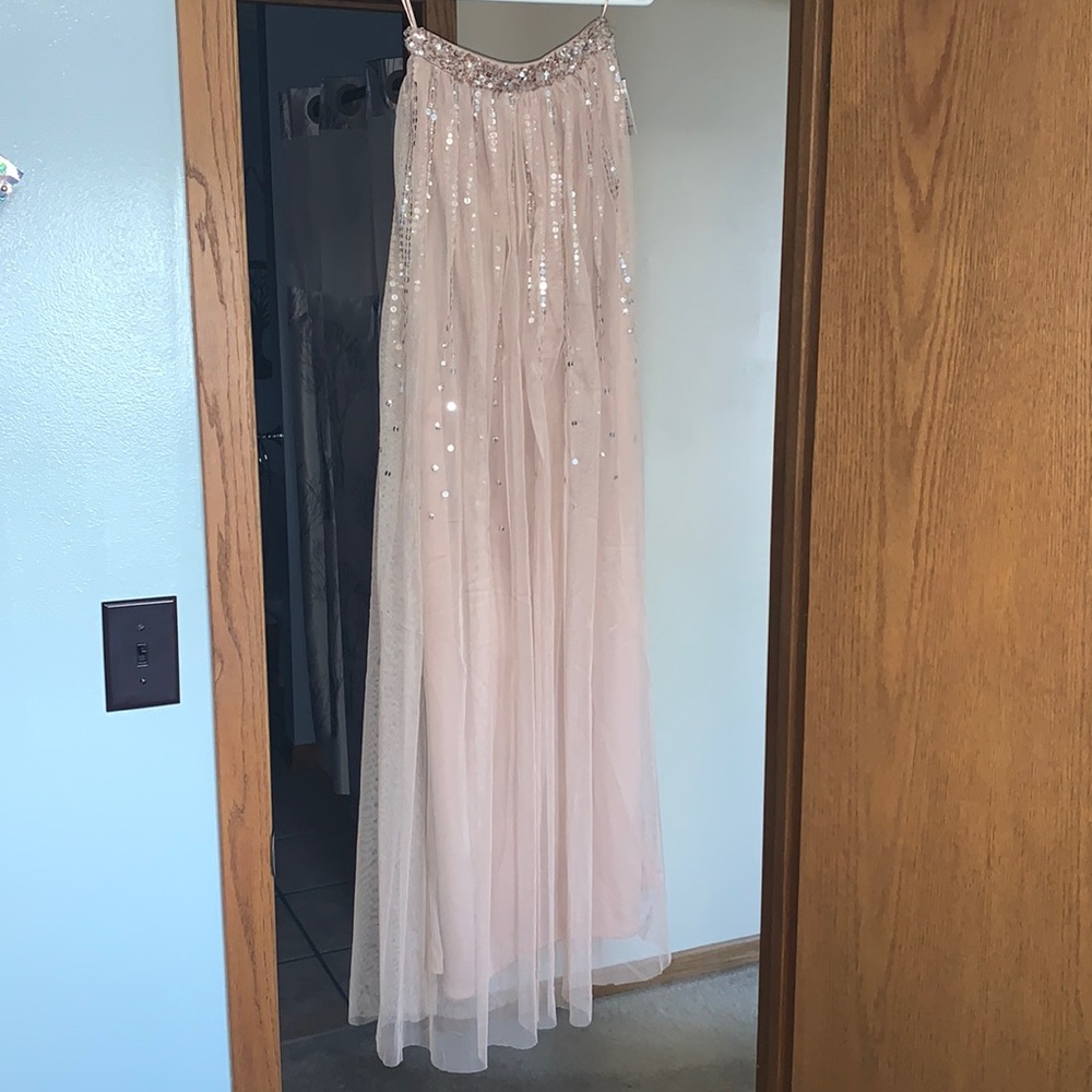 Maya Deluxe - Maxi skirt, Blush Taupe size 2